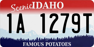 ID license plate 1A1279T