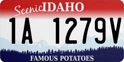 ID license plate 1A1279V