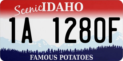 ID license plate 1A1280F