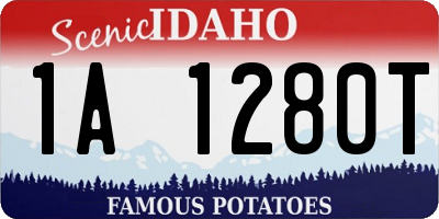 ID license plate 1A1280T