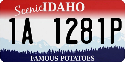 ID license plate 1A1281P