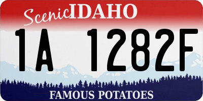 ID license plate 1A1282F