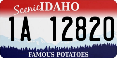 ID license plate 1A1282O