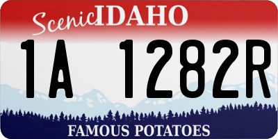 ID license plate 1A1282R