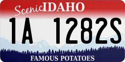 ID license plate 1A1282S