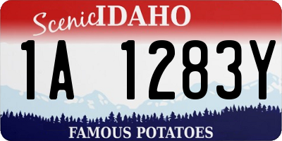 ID license plate 1A1283Y