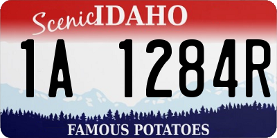 ID license plate 1A1284R