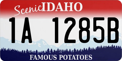 ID license plate 1A1285B