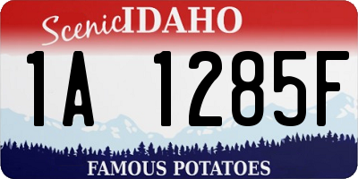 ID license plate 1A1285F