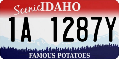 ID license plate 1A1287Y