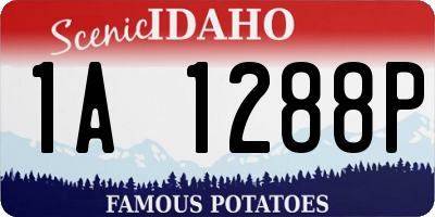 ID license plate 1A1288P
