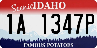 ID license plate 1A1347P
