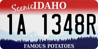 ID license plate 1A1348R