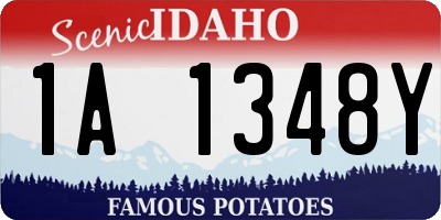 ID license plate 1A1348Y