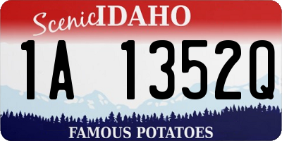 ID license plate 1A1352Q