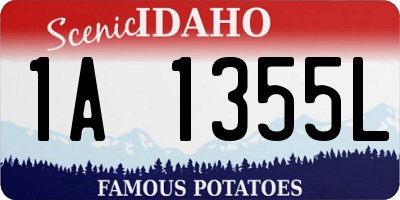 ID license plate 1A1355L