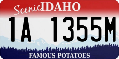 ID license plate 1A1355M