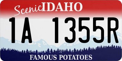 ID license plate 1A1355R