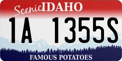 ID license plate 1A1355S