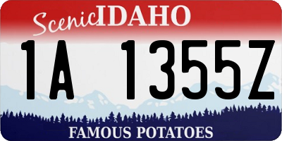 ID license plate 1A1355Z