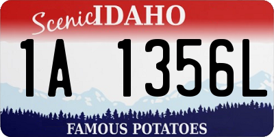 ID license plate 1A1356L