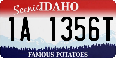 ID license plate 1A1356T