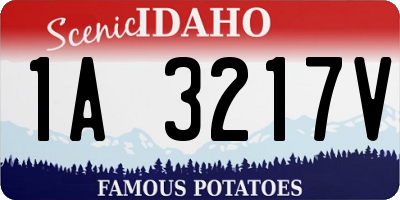 ID license plate 1A3217V