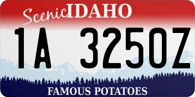 ID license plate 1A3250Z