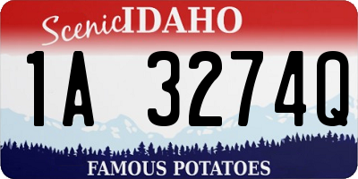 ID license plate 1A3274Q