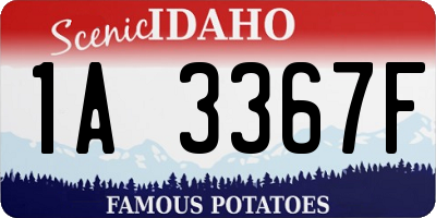 ID license plate 1A3367F
