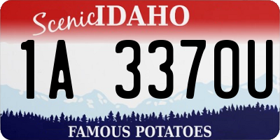 ID license plate 1A3370U