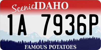 ID license plate 1A7936P