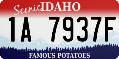 ID license plate 1A7937F