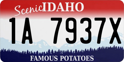 ID license plate 1A7937X