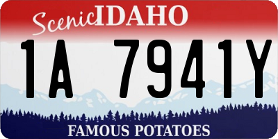 ID license plate 1A7941Y