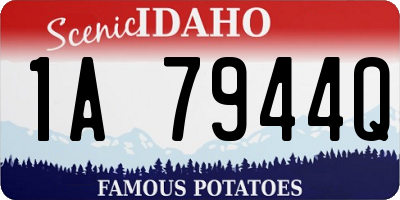 ID license plate 1A7944Q
