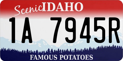 ID license plate 1A7945R
