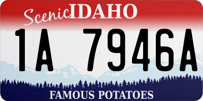 ID license plate 1A7946A
