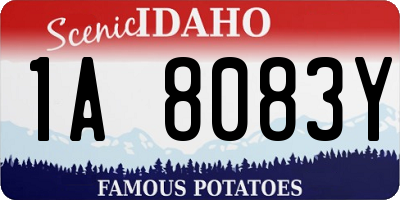 ID license plate 1A8083Y