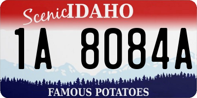 ID license plate 1A8084A