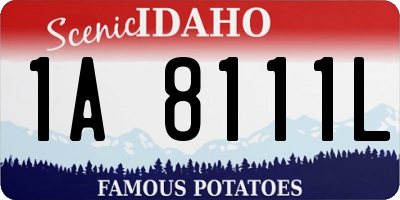 ID license plate 1A8111L