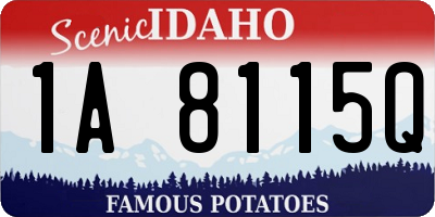ID license plate 1A8115Q