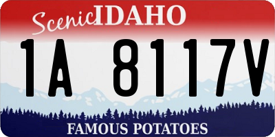 ID license plate 1A8117V