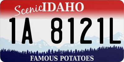 ID license plate 1A8121L