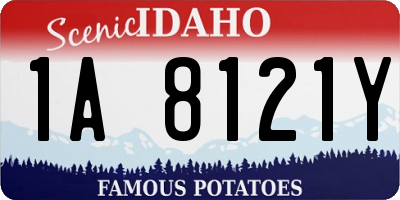 ID license plate 1A8121Y