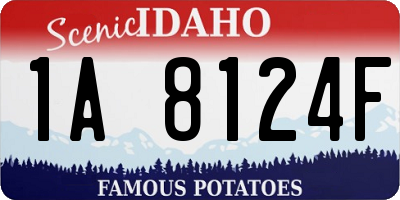 ID license plate 1A8124F
