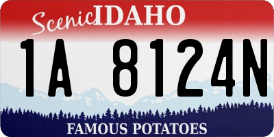 ID license plate 1A8124N