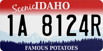 ID license plate 1A8124R