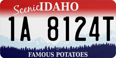 ID license plate 1A8124T