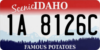 ID license plate 1A8126C